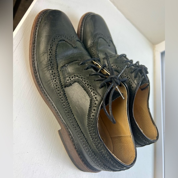 Frye James Wingtip Black Leather Lace Up Oxfords - Picture 2 of 9